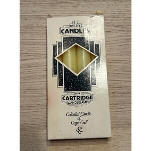 RARE Vintage PartyLite 6" Utility Candles for Cartridge Candle Lamp - Box of 4